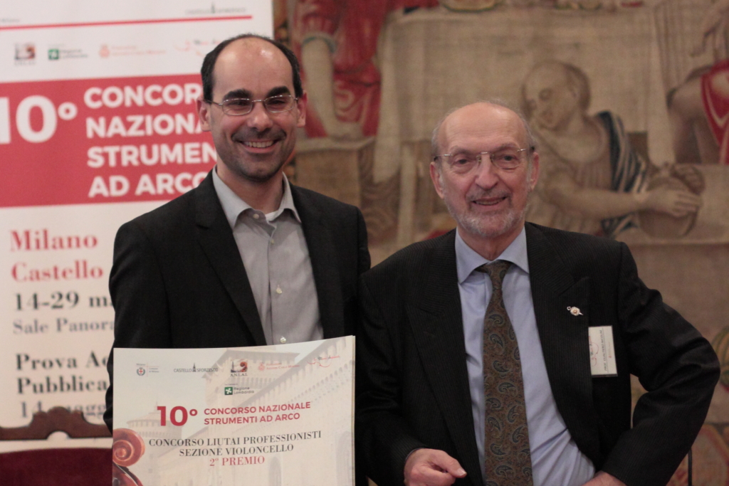 Francesco Piasentini e Gualtiero Nicolini cerimonia premiazione ANLAI Milano 2016